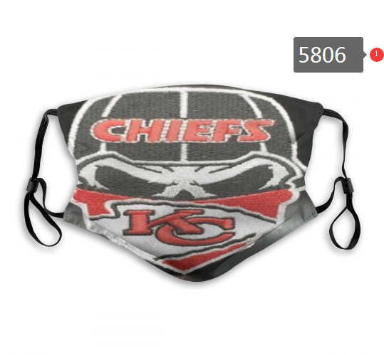 2020 NFL Kansas City Chiefs #7 Dust mask with filter->nfl dust mask->Sports Accessory
